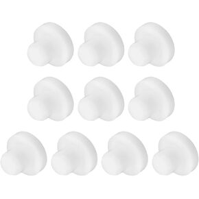 uxcell 10 PCS Silicone Stopper Replacement Plug for Salt Shakers, 1/2in(13mm) Reusable Salt Shakers Solid Stopper Sealing Plug for Flower Pot Bottle, White