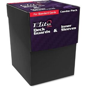 BCW Combo Pack - Inner Sleeves and Elite2 Deck Guards - Black