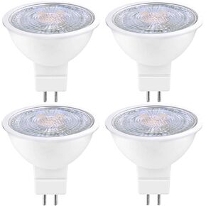 12 Pack MR16 GU5.3 LED Bulb 50W Halogen Equivalent, 5W 3000K Soft White, 450 Lumens, 38 Degree Spot Lighting for Indoor/Outdoor Flood Track Recessed Lighting Not Dimmable AC/DC 12V 24V