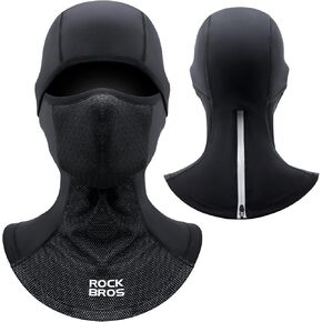 ROCKBROS Balaclava Ski Mask for Men Winter Neck Warmer Windproof Thermal Scarf Mask for Cycling Motorcycle Black