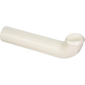 EZ-FLO 1-1/2 Inch x 8 Inch PVC Wall Bend, Direct Connection for Tubular Drain Applications, 35308
