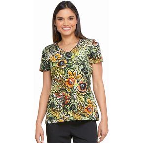 Dickies Prints Women Scrubs Top V-Neck DK701