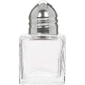 Elegant Mini Glass Salt & Pepper Shakers - .5oz, 12 Pieces - Kitchen Supplies for Fine Dining Experience and Home Use