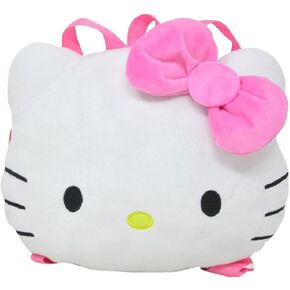 Fast Forward Plush Backpack, White, Large