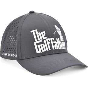 Shanker Golf Hat - Funny Golf Father Cap - Fitted Grey Cap with Embroidered Logo - Ultra Comfort Adjustable Fit - Funny Golf Accessories - Perfect Golf Gift for Dad