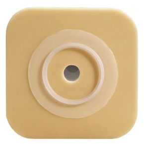 ConvaTec 413167 SUR-FIT Natura Two-Piece Durahesive Skin Barrier, Cut-to-Fit, Flexible, Tape Collar, Tan, 2-1/4" Flange, 5" Length, 5" Width, Pack of 10