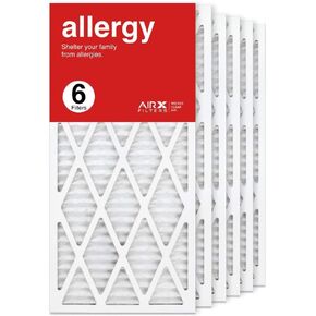 AIRx Filters 14x30x1 Air Filter MERV 11 Pleated HVAC AC Furnace Air Filter, Allergy 6-Pack, Made in the USA