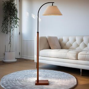 63" Gold Floor Lamp for Living Rooms Tall Arc Standing Lamps for Bedrooms Tall Lamps with Foot Switch for Bedroom