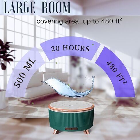 500ml Diffuser for Home ，Essential Oil Diffuser with 7 Colors，Diffusers for Essential Oils Large Room, Office & Home in Saudi Arabia