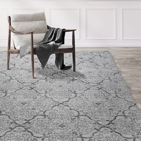 Gertmenian Premium High Low Machine Woven Rug | Easy-Cleaning & Non-Shedding | Living Room, Dining Room, Bedroom, Office | 2x8 Ft Runner, Abstract Geometric, Blue, 24022 in Saudi Arabia