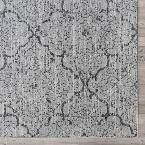 Gertmenian Premium High Low Machine Woven Rug | Easy-Cleaning & Non-Shedding | Living Room, Dining Room, Bedroom, Office | 2x8 Ft Runner, Abstract Geometric, Blue, 24022 in Saudi Arabia