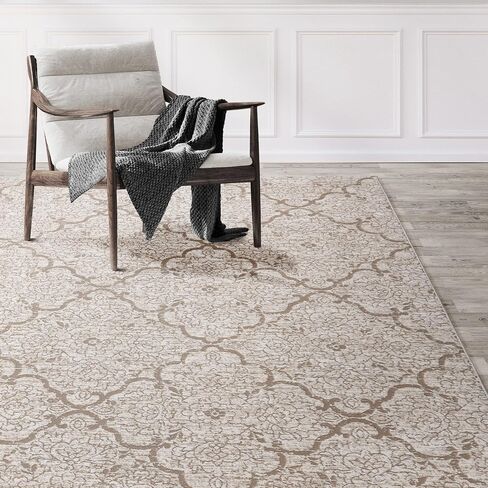 Gertmenian Premium High Low Machine Woven Rug | Easy-Cleaning & Non-Shedding | Living Room, Dining Room, Bedroom, Office | 2x8 Ft Runner, Abstract Geometric, Blue, 24022 in Saudi Arabia