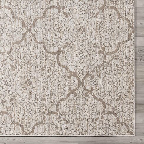 Gertmenian Premium High Low Machine Woven Rug | Easy-Cleaning & Non-Shedding | Living Room, Dining Room, Bedroom, Office | 2x8 Ft Runner, Abstract Geometric, Blue, 24022 in Saudi Arabia