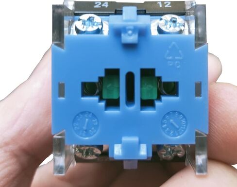 2Pcs LED Light Latching Rotary Selector Switch with 110V LED lamp, 22mm 3 Positions,2 NO,Green LED Light and Red LED Light Maintained Latching Rotary Selector Switches,Ith 10A Ui 660V in Kuwait