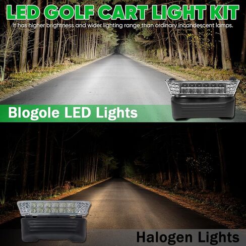 مصباح أمامي LED متوافق مع نادي السيارات السابقة 2004-UP لاستبدال/ترقية ضوء رأس عربة الجولف in Kuwait