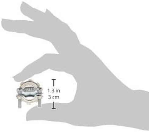 Halex - 3/8 Inch Non-Metallic Twin Screw Clamp Connectors - 05103B4P - 4 Pack CCP - 100 Per Pack, 400 Total in Saudi Arabia
