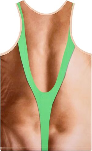 Mens 3D Fake Abs Tank Top Breathable Quick Dry Sleeveless Beach Shirt in Saudi Arabia