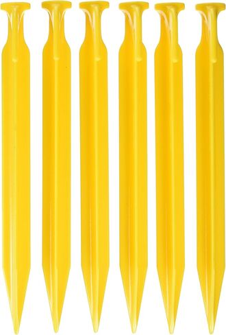 Coghlan's ABS Tent Peg, 12 inches, 6 Pack, Yellow in Saudi Arabia