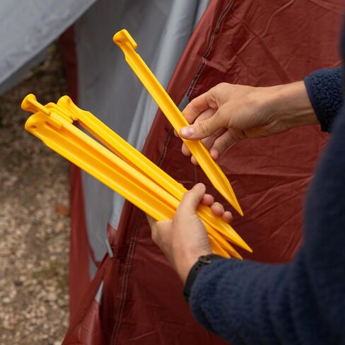 Coghlan's ABS Tent Peg, 12 inches, 6 Pack, Yellow in Saudi Arabia