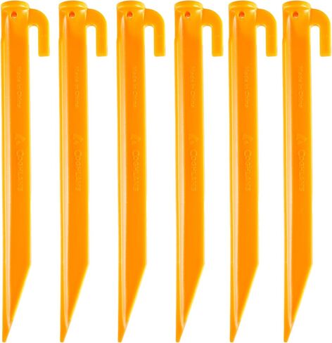Coghlan's ABS Tent Peg, 12 inches, 6 Pack, Yellow in Saudi Arabia