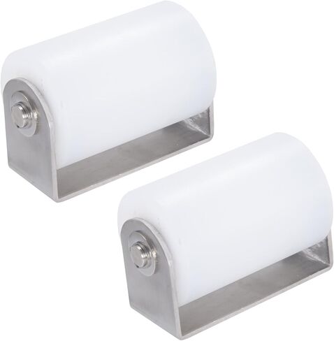 Plutreas Slide Gate Guide Roller 2Pcs Nylon Rolling Gates Guider with C Bracket (3 inch) in Saudi Arabia