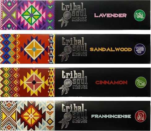 Incense Sticks Set, Lavender, Sandalwood, Cinnamon, Frankincense, 60g, Aromatic Meditation Aid, Premium Quality in Saudi Arabia