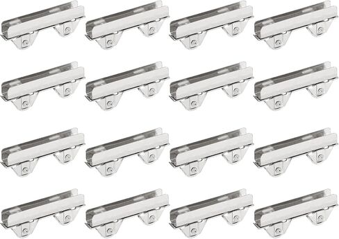 uxcell Sliding Patio Door Roller Assembly, 6mm Slotted Width Sliding Door Wheel Ball Bearings 48mm Length, Pack of 10 in Saudi Arabia