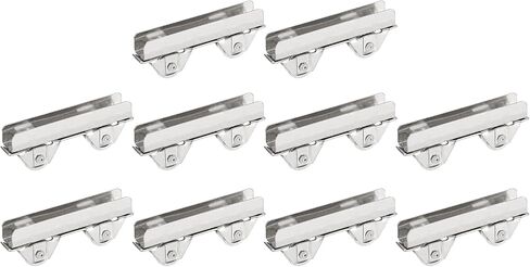 uxcell Sliding Patio Door Roller Assembly, 6mm Slotted Width Sliding Door Wheel Ball Bearings 48mm Length, Pack of 10 in Saudi Arabia