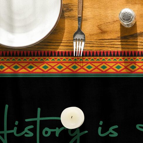 Artoid Mode African Map Black History Month Table Runner, Juneteenth Freedom Pride Kitchen Dining Table Decoration for Home Party Decor 13 x 72 Inch in Saudi Arabia