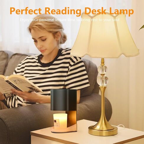 Candle Warmer Lamp with Timer, Electric Black Candle Warmer Lamp for Bedroom Decor, Dimmable Candle Light Warmer,House Warming Gifts New Home, Christmas Gifts for Women,Wax Melt Warmer for Jar Candles in Saudi Arabia