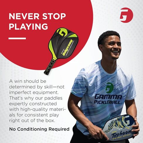 GAMMA Pickleball Paddles, Venture Series, USAPA Approved, Graphite Composite Surface, Honeycomb Grip, Conqueror, Discovery, Odyssey, Unbeatable Control, High Performance in Kuwait