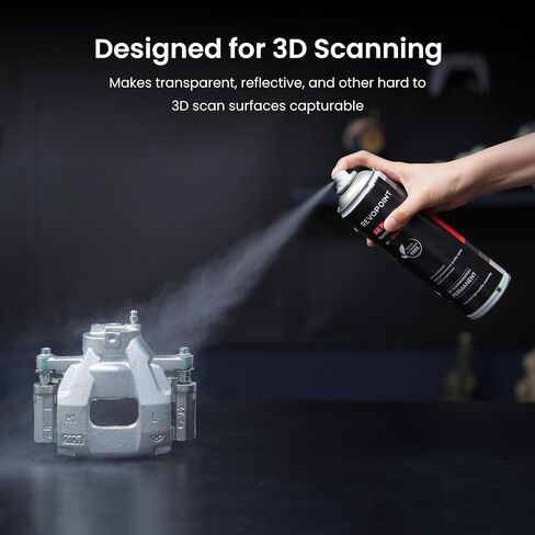 Revopoint 3D Scanning Spray for 3D Scanners, for Reflective, Transparent, Black or Highly Textured Surfaces, No Cleaning Needed, Sublimation, 500ml, AB-6 in Saudi Arabia
