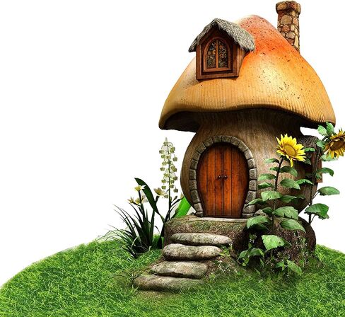 مجموعة كايواي 28 قطعة من عشب الحديقة الاصطناعي وصخور الطحالب الاصطناعية، 5.9 × 5.9 بوصة، 12 قطعة من العشب الاصطناعي الخيالي و15 قطعة من كرات الطحالب الخضراء، مقص زهور للديكور، حدائق الجنية in Kuwait