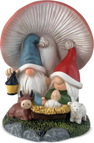 Hodao Christmas Family Gnomes Decorations Handmade Mushroom Scandinavian Gnomes Ornaments Xmas Decor Christmas Gnomes Figurines Decor Christmas Home Table Decorations Gifts in Kuwait