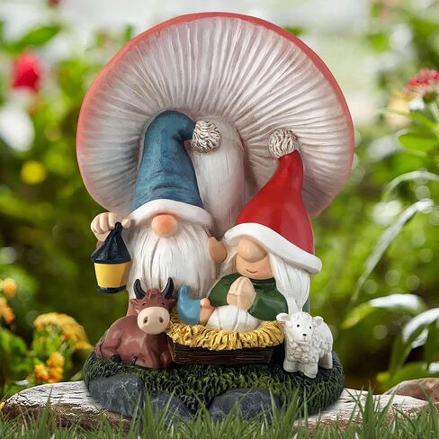 Hodao Christmas Family Gnomes Decorations Handmade Mushroom Scandinavian Gnomes Ornaments Xmas Decor Christmas Gnomes Figurines Decor Christmas Home Table Decorations Gifts in Kuwait