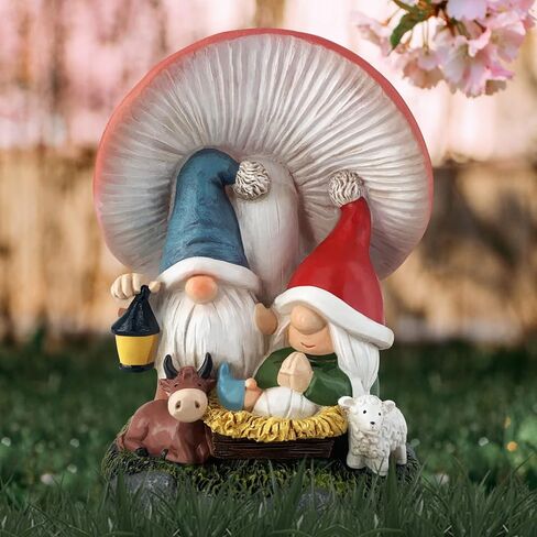 Hodao Christmas Family Gnomes Decorations Handmade Mushroom Scandinavian Gnomes Ornaments Xmas Decor Christmas Gnomes Figurines Decor Christmas Home Table Decorations Gifts in Kuwait