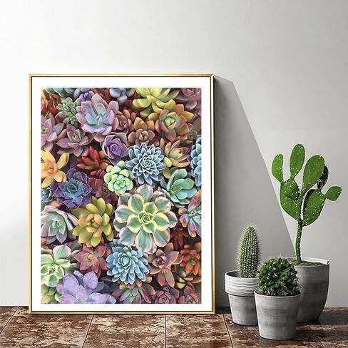 Xylogist Flower Diamond Art Painting Kits for Adults - Daisy Full Drill gem Art Paintings for Beginners, Round 5D Paint with Diamonds Pictures Gem Art Painting Kits DIY Adult Crafts Kits 12x16inch in Saudi Arabia