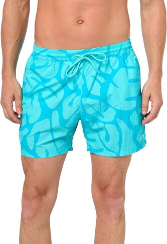 BOSS Men's Standard Tonal Print Swim Trunks in Saudi Arabia