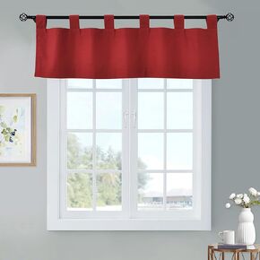 Loft Living Winmate Insulated Cotton Tab Top Valance 40" x 15" in Navy
