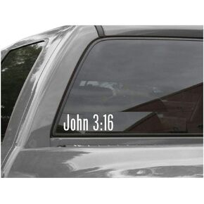 Edward & Co Sticker John 3:16 Decal United States Army Military for Car Truck Window Laptop Bumper US Flag 1.5 X 4.5 in