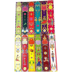 Indian Heritage - High Perfume Incense Sticks - Gift Pack of 12 - Assorted #1