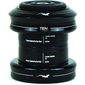 Cane Creek 10-Series External Cup Complete for 34mm Head-Tube (1-1/8-Inch Straight Steerer), Black