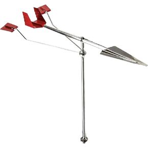 MARINE CITY 316 Grade Stainless Steel Sailboat Masthead Wind Direction Indicator Marine Hardware Accessories 14-1/2 Inches for Boats – Yachts – Kayaks – Marines (Pack of 1)
