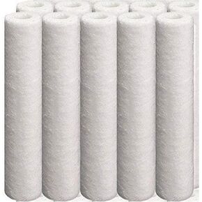 CFS – 10 Pack Polypropylene Sediment Water Filter Cartridges Compatible with GE GXWH20S Models – Remove Bad Taste – Whole House Replacement Filter Cartridge – 5 Micron – Universal 10" Cartridge