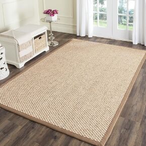 SAFAVIEH Natural Fiber Collection Accent Rug - 3' x 5', Natural, Sisal Design, Easy Care, Ideal for High Traffic Areas in Entryway, Living Room, Bedroom (NF525B)