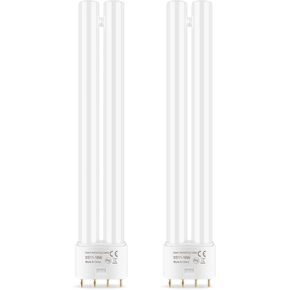 PACETAP 18W H-Shaped Replacement Bulbs Compatible with 18W Indoor Outdoor Lamps, 2G11 18Watt Single Twin Tube Bulb with 4 Pin Base for Home