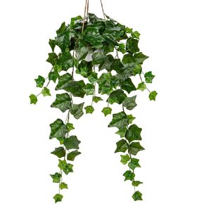 Briful Fake Hanging Plant Greenery Real Touch Sage Ivy Vine Hanging Bush Plants Artificial with Hemp Rope Silk Plants for Home Wall Decor 39.4'' Wedding Ceiling Decoration