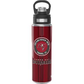 Tervis NFL Tampa Bay Buccaneers-All in Water, 32oz Wide Mouth Bottle, Stainless Steel