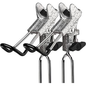 QualyQualy Fishing Rod Holder for Ground Bank Self-Locking Fishing Pole Holder Large Adjustable Fishing Rod Racks Metal Folding Holder 2 Pcs Fishing Gift