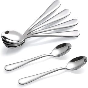 Hiware 6 Pcs Demitasse Espresso Spoons, 4.7 Inches Stainless Steel Mini Coffee Spoons